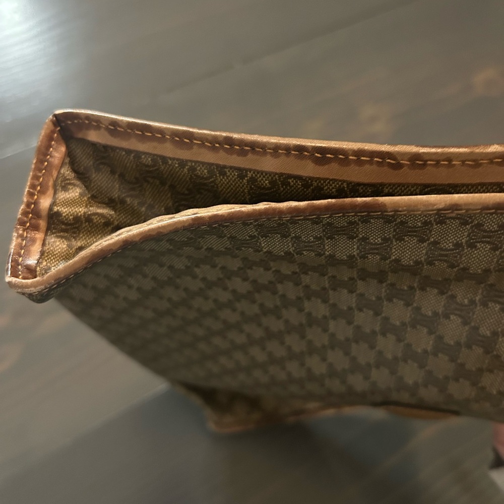 Celine Brown Patterned Clutch - image 5